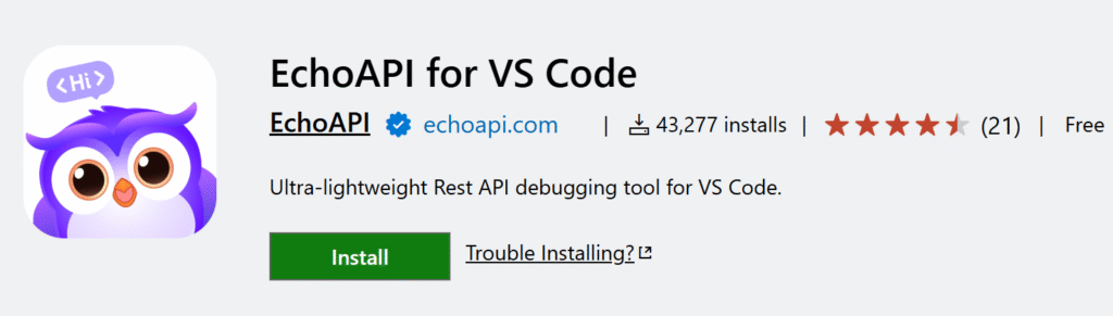 EchoAPI for VSCode / REST Client