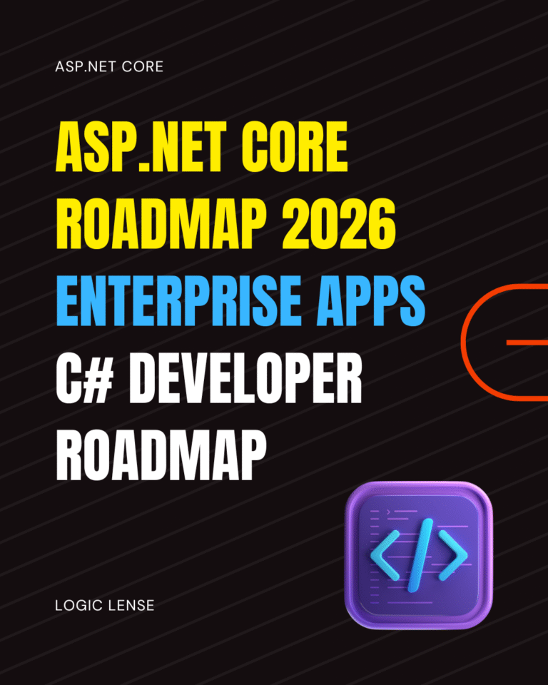 ASP.NET Core Developer Roadmap 2026 (By Logic Lense) - Logic Lense