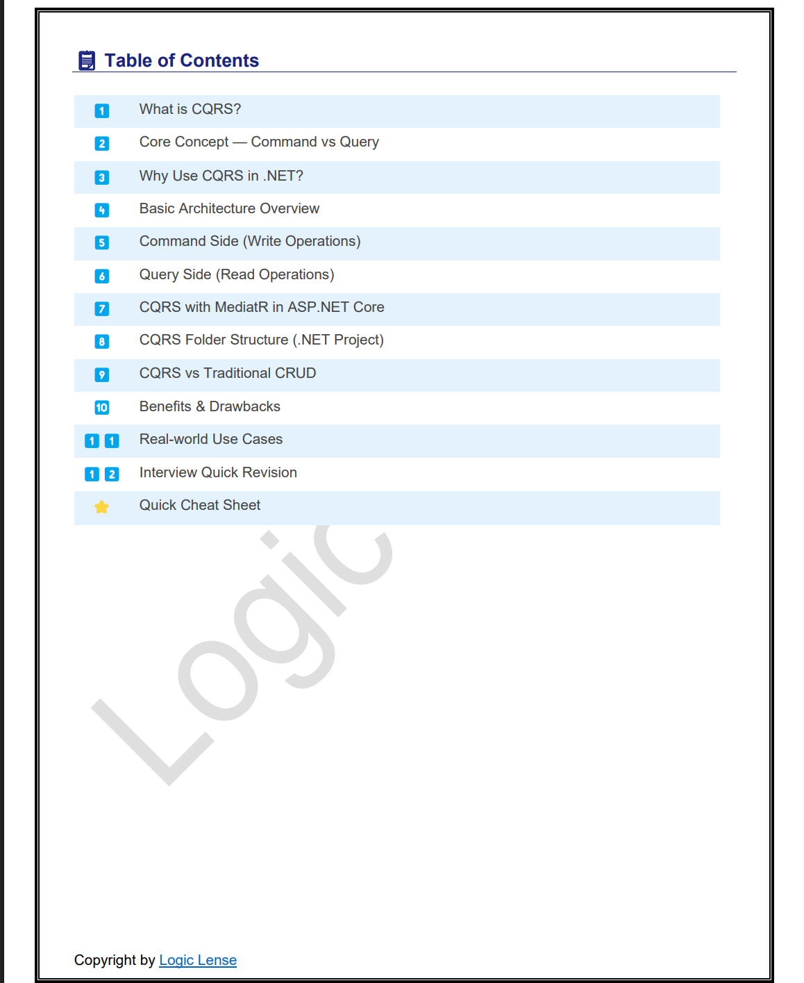 CQRS Pattern Notes in .NET