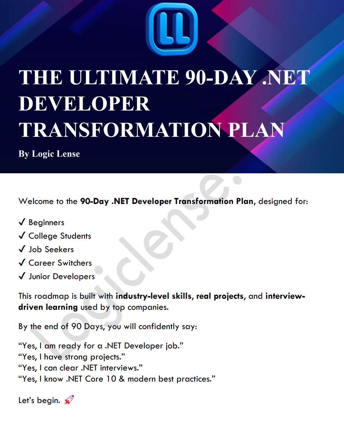 90 Days ASP.NET Developer Roadmap